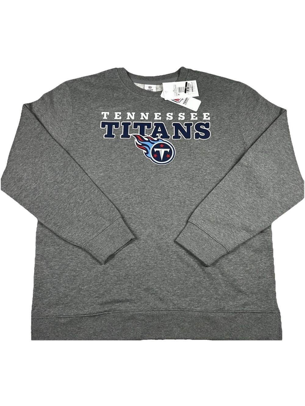 Tennessee Titans Pullover Sweatshirt Men's XL NFL Team Apparel Gray Navy NWT